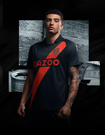 Taglia 5-6Y HUMMEL 3rd Top-COLEMAN 23-NUOVO Everton Ragazzo Football Shirt 
