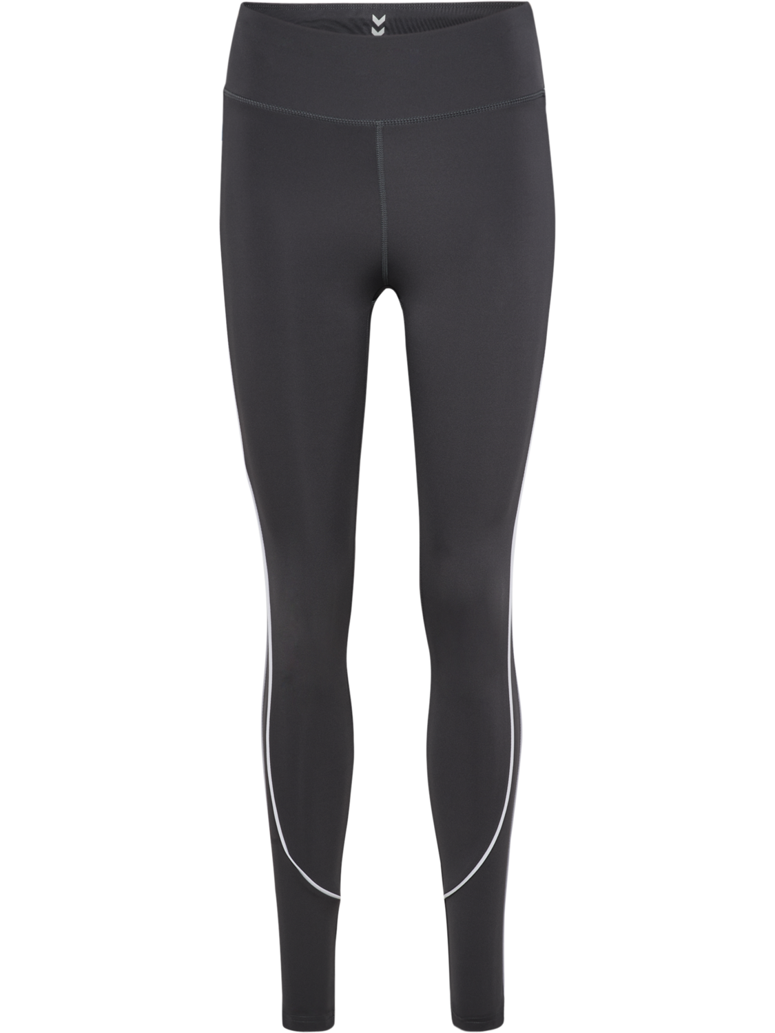 hmlPULSE PIPING MW TIGHTS, EBONY, packshot