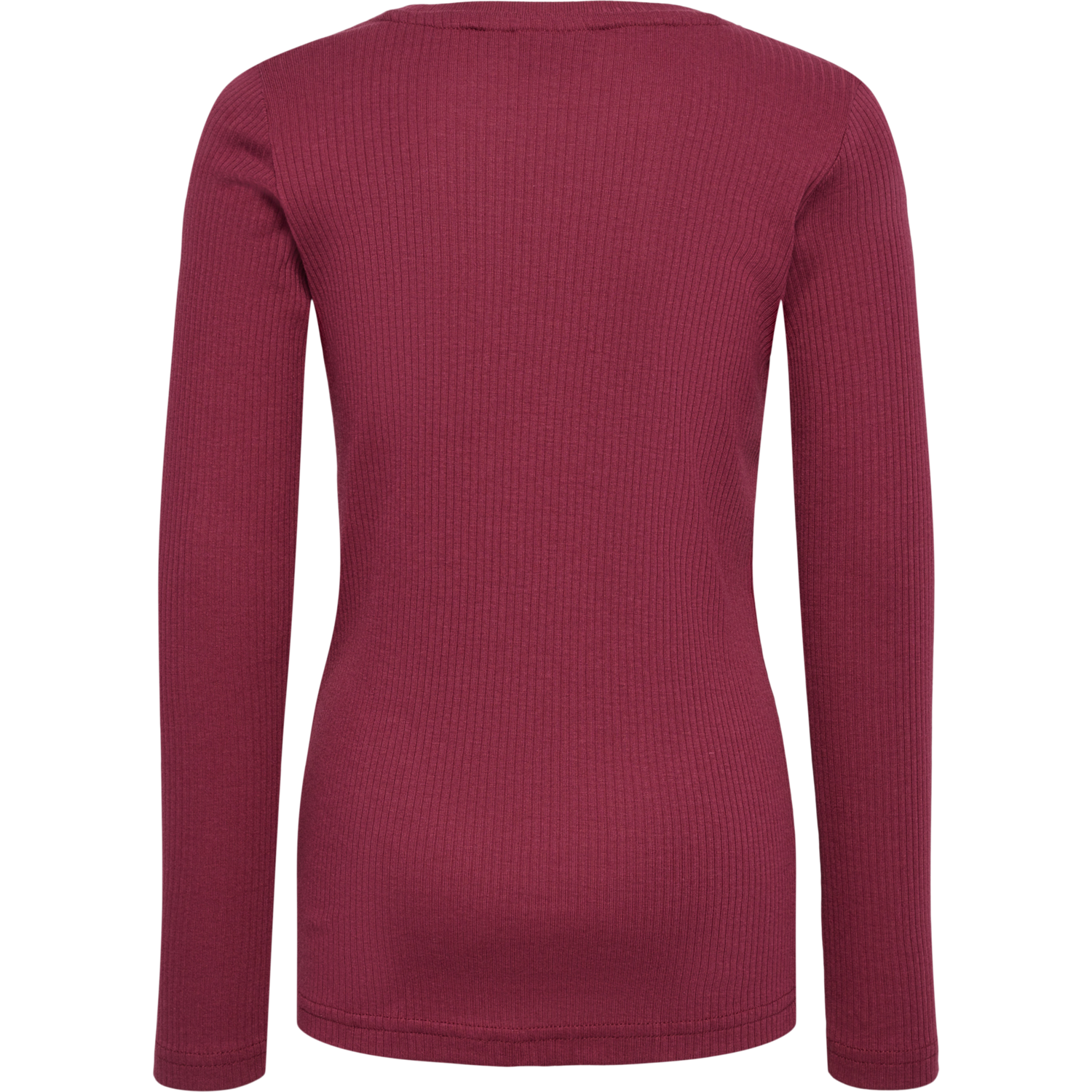 hmlREVE T-SHIRT  L/S, CORDOVAN, packshot