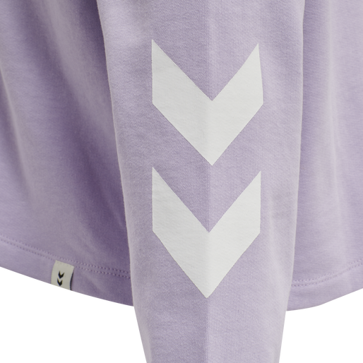 hmlLEGACY WOMAN CROPPED HOODIE, PASTEL LILAC, packshot