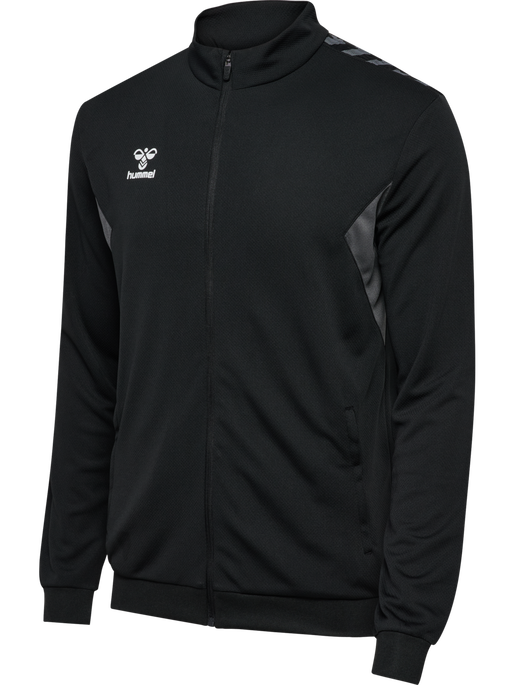 hmlAUTHENTIC PL ZIP JACKET, BLACK, packshot
