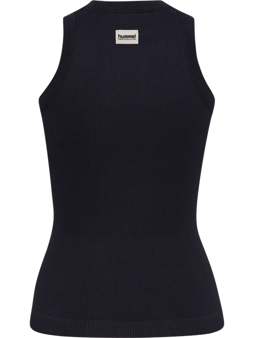 hmlPULSE SEAMLESS RIB W TANK TOP, BLACK, packshot