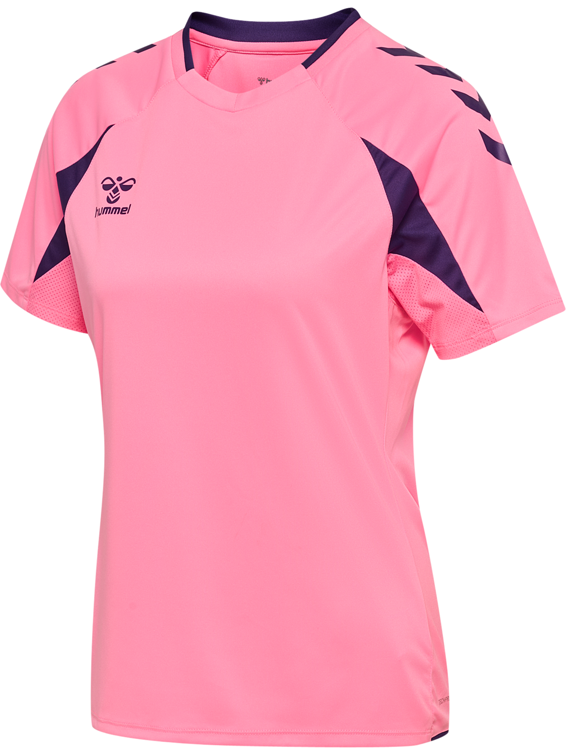 hmlCORE 2.0 JERSEY S/S WOMAN, COTTON CANDY/ACAI, packshot