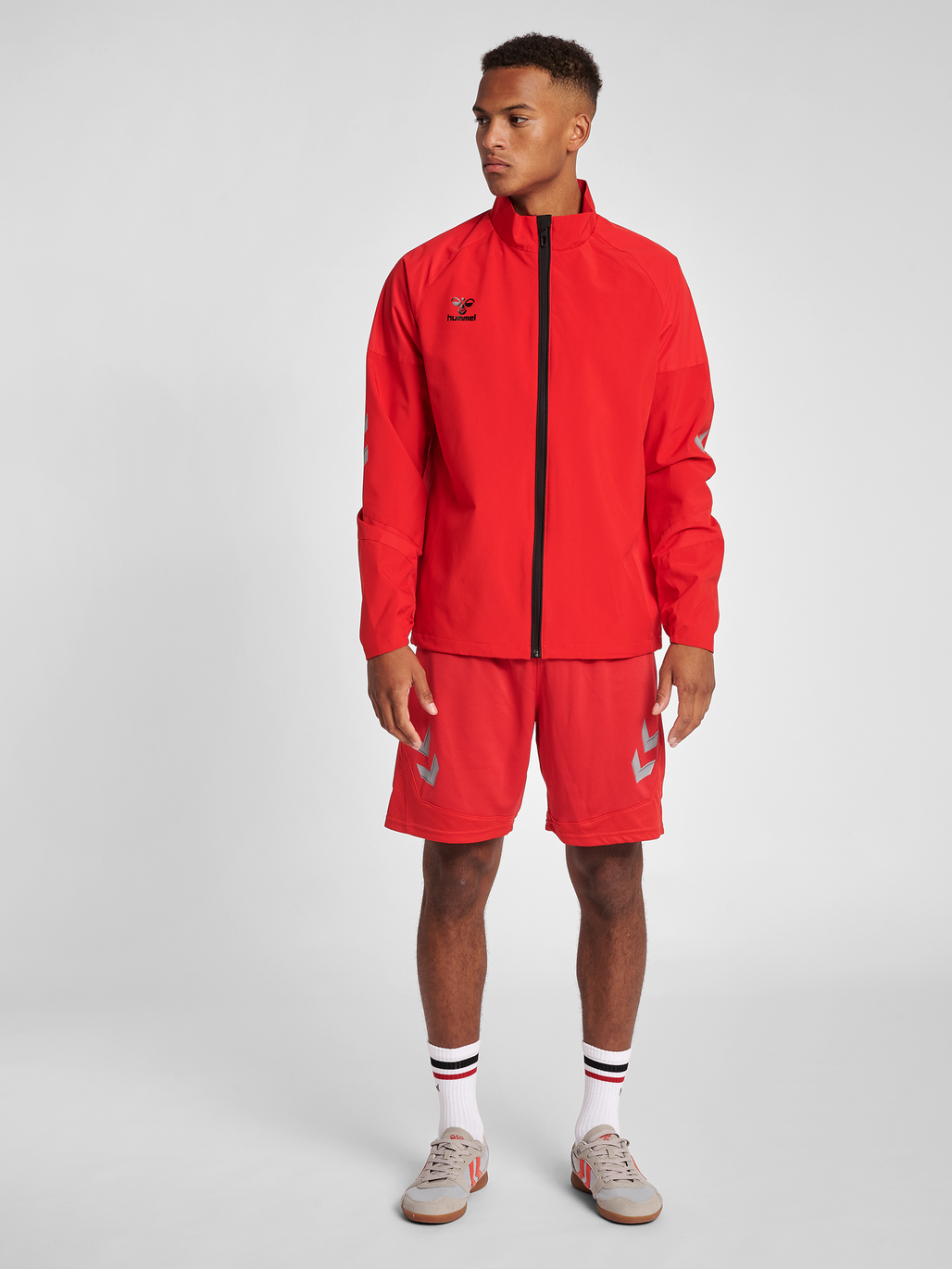 hummel LEAD TRAINING JACKET TRUE RED hummel