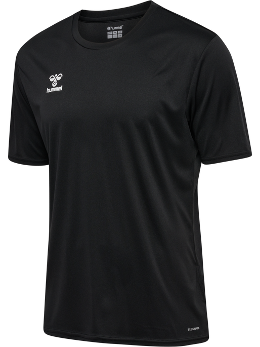 hmlESSENTIAL JERSEY S/S, BLACK, packshot