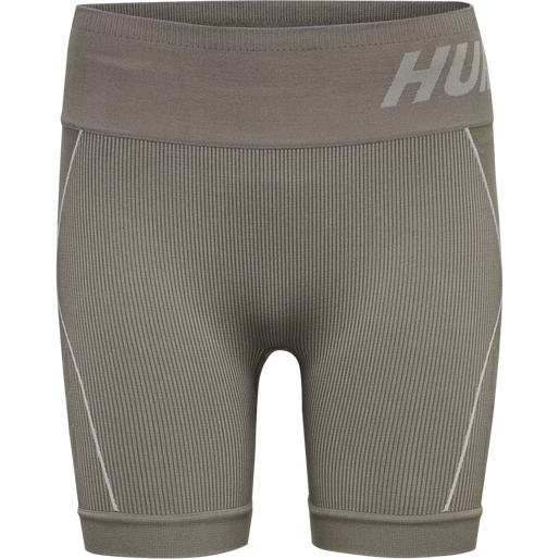 hmlTE CHRISTEL 2-PACK SEAML SHORTS, BLACK/CHATEAU GREY, packshot