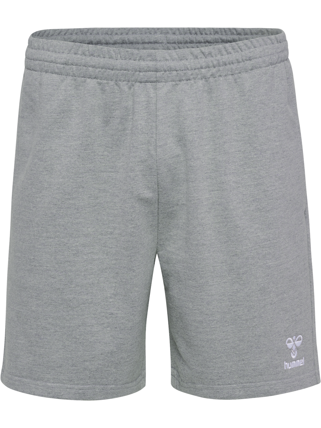 hmlGO 2.0 SWEATSHORTS, GREY MELANGE, packshot