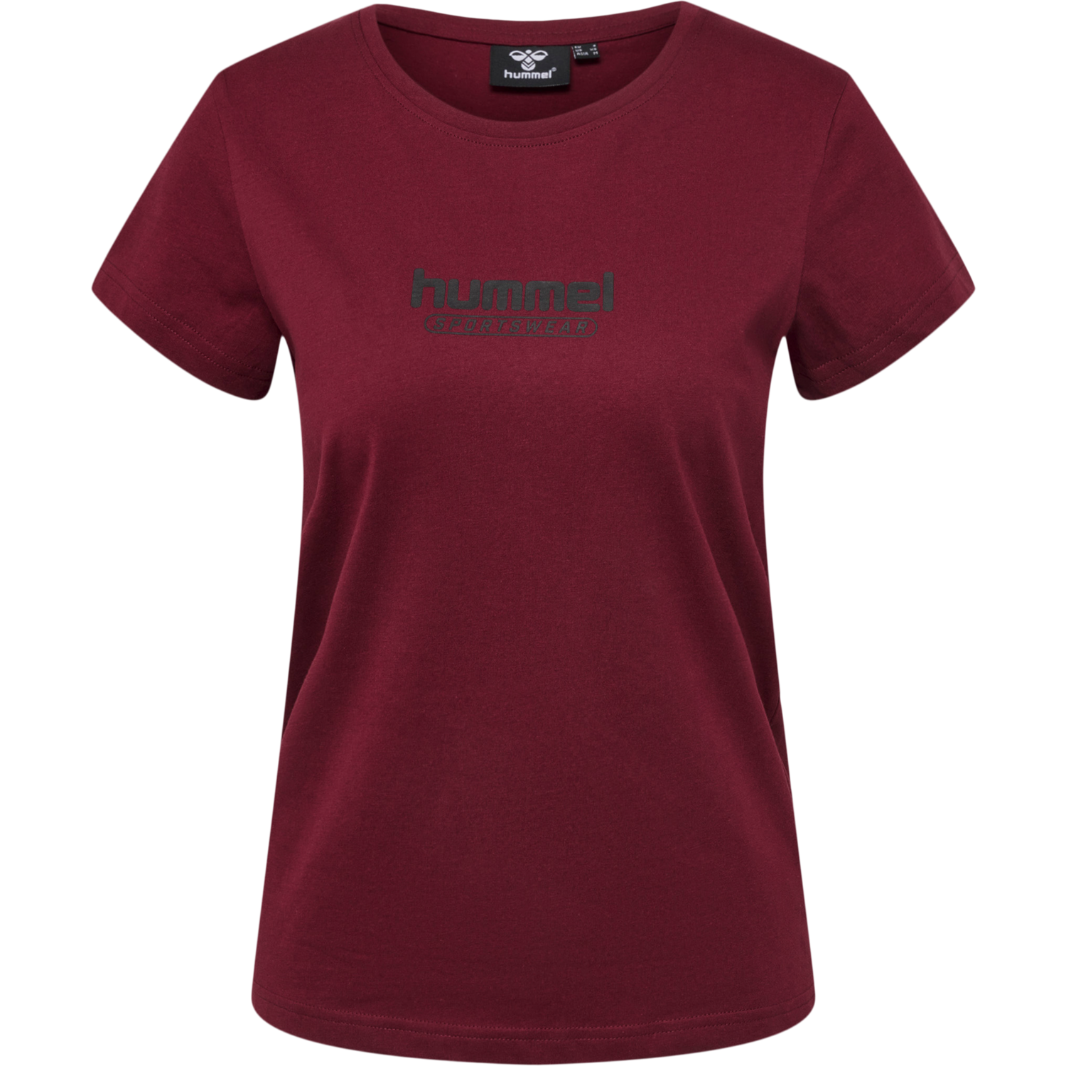 hmlBOOSTER WOMAN T-SHIRT, CABERNET, packshot