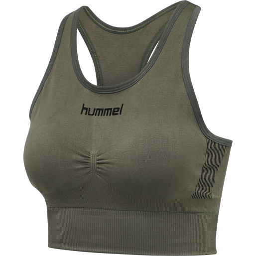 HUMMEL FIRST SEAMLESS BRA WOMAN, GRAPE LEAF, packshot