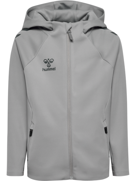 hmlCIMA 2.0 ZIP HOODIE KIDS, ALLOY, packshot