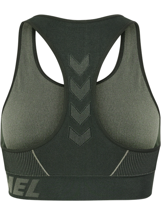 hmlTE CHRISTEL SEAMLESS SPORTS TOP, CLIMBING IVY/SEAGRASS MELANGE, packshot