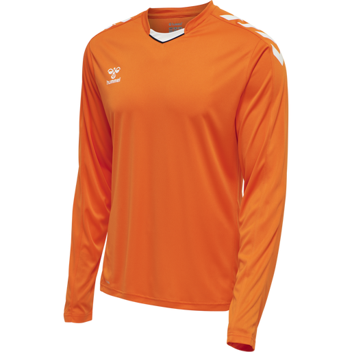 hmlCORE XK POLY JERSEY L/S, ORANGE TIGER hmlCORE XK POLY JERSEY L/S, ORANGE TIGER, packshot