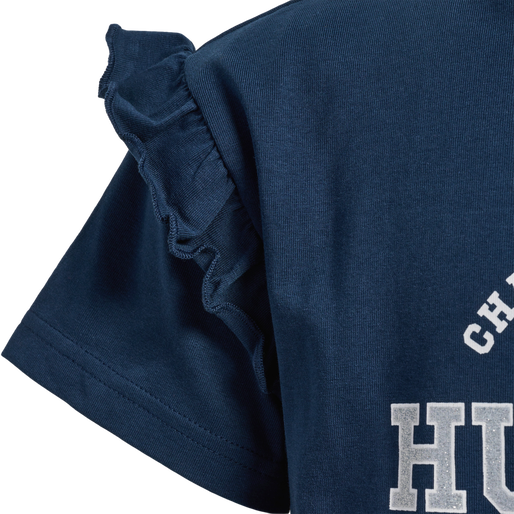 hmlVIOLET T-SHIRT S/S, DRESS BLUES, packshot