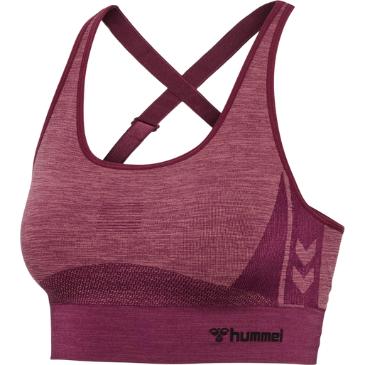 hmlCLEA SEAMLESS  SPORTS TOP, GRAPE WINE/CRUSHED BERRY MEL, packshot