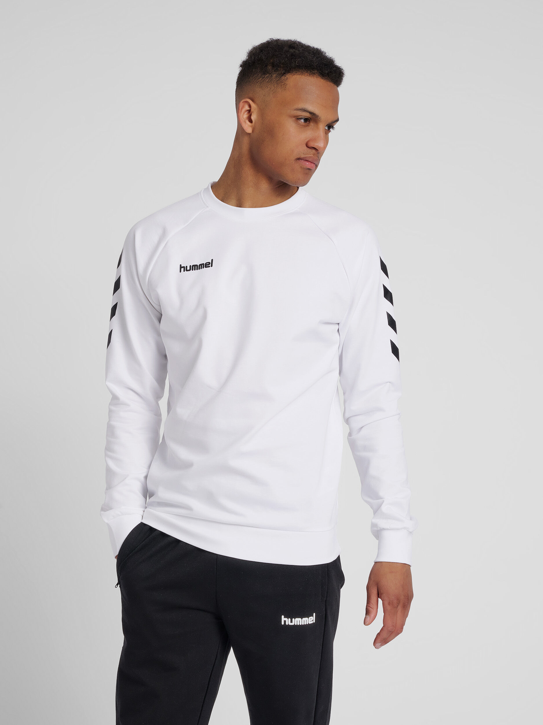 White cotton sweatshirt store