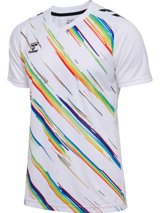 hmlMATCH TRIUMPH JERSEY S/S, WHITE/MULTICOLOR, packshot