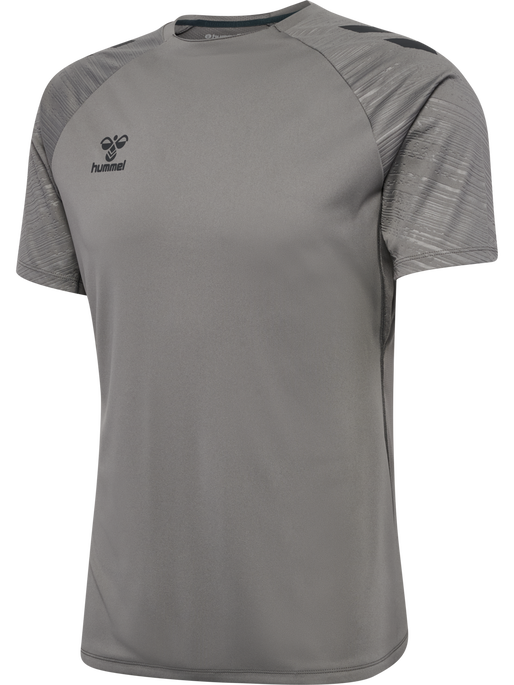 hmlPRO TRAINING JERSEY S/S, STEEL GRAY, packshot