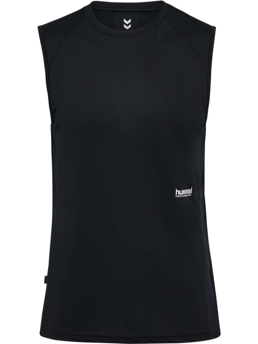 hmlPULSE WORKOUT TANK TOP, BLACK hmlPULSE WORKOUT TANK TOP, BLACK, packshot