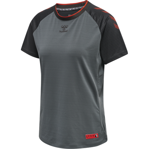 hmlPRO GRID GAME JERSEY S/S WO, QUIET SHADE/FORGED IRON, packshot