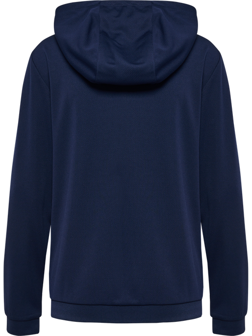 hmlAUTHENTIC PL ZIP HOODIE WOMAN, MARINE hmlAUTHENTIC PL ZIP HOODIE WOMAN, MARINE, packshot