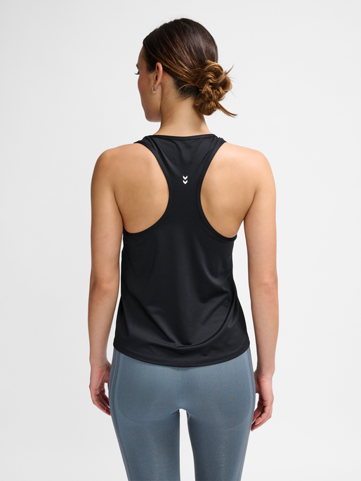 hmlMT AURA MESH TOP, BLACK, model