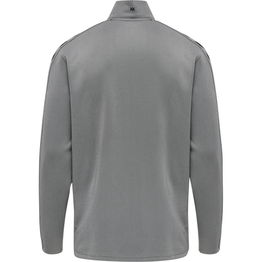 hmlCORE XK POLY ZIP SWEAT, GREY MELANGE hmlCORE XK POLY ZIP SWEAT, GREY MELANGE, packshot