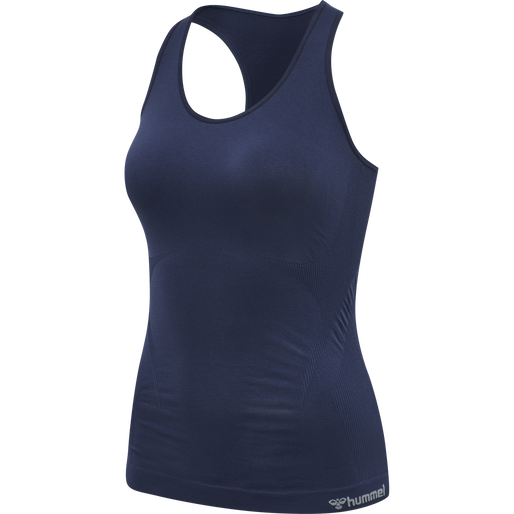 hmlTIF SEAMLESS TOP, BLACK IRIS, packshot