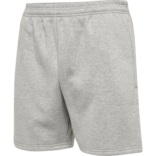 hmlRED BASIC SWEAT SHORTS, GREY MELANGE, packshot