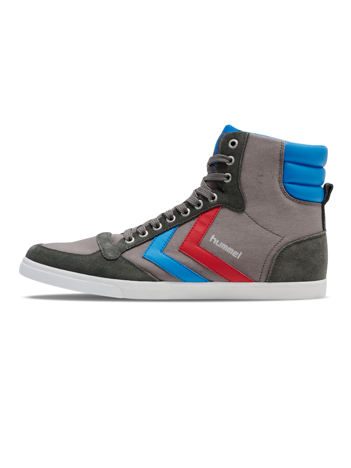 hummel HUMMEL SLIMMER STADIL HIGH - CASTLEROCK/RIBBONRED/BRIL BLUE | hummel .net