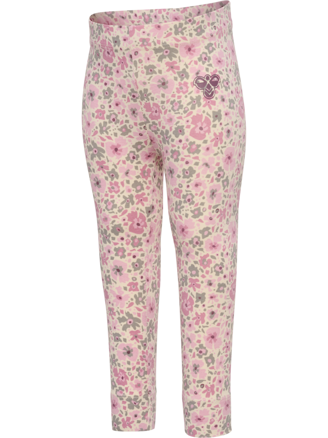 hmlMINI FLOWER AOP TIGHTS, PINK NECTAR, packshot