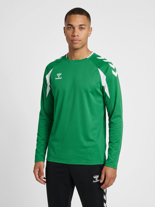 hmlCORE 2.0 CREW NECK, JELLY BEAN/WHITE, model