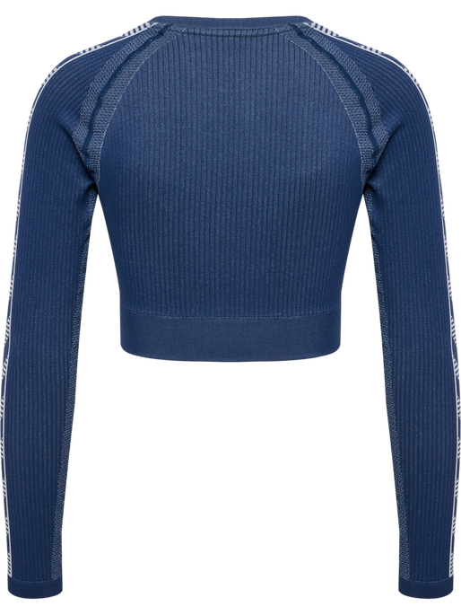 hmlMT BLAZE SEAMLESS T-SHIRT L/S, INSIGNIA BLUE, packshot