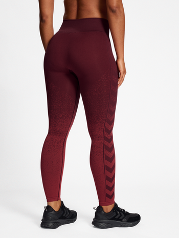 hmlMT FADE SEAMLESS MW TIGHTS, BITTER CHOCOLATE, model
