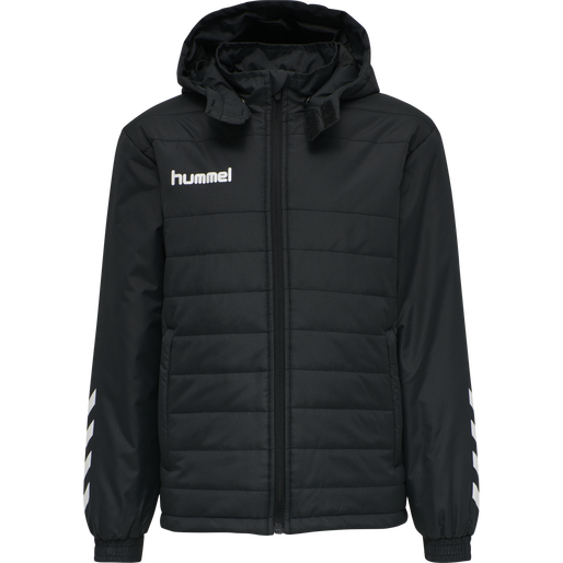 hmlPROMO SHORT BENCH JACKET KIDS, BLACK, packshot