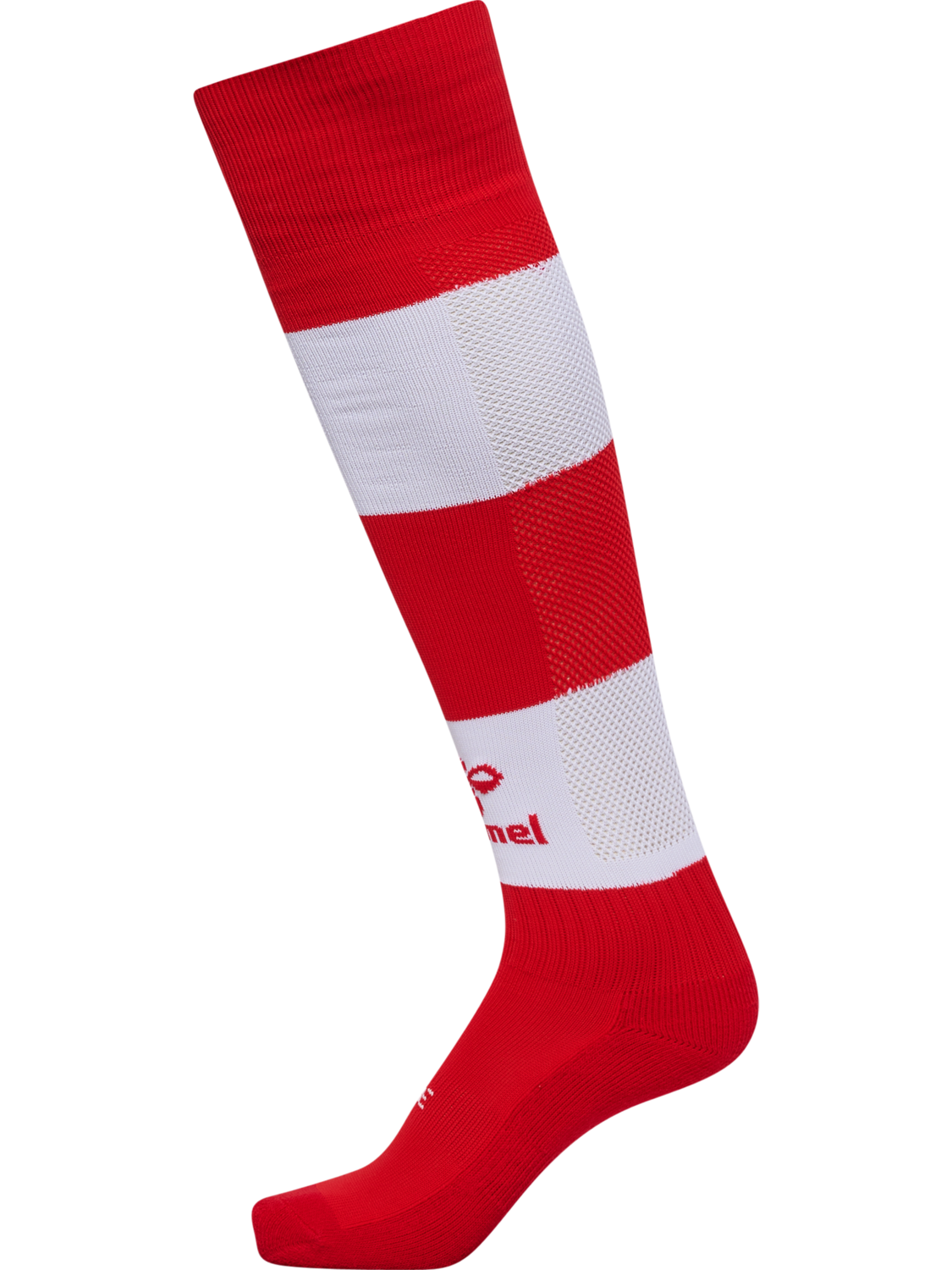 hmlESSENTIAL STRIPE FOOTBALL SOCKS, TRUE RED/WHITE, packshot