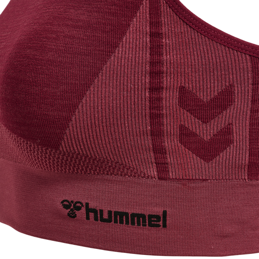 hmlCLEA SEAMLESS  SPORTS TOP, CABERNET/APPLE BUTTER MELANGE, packshot