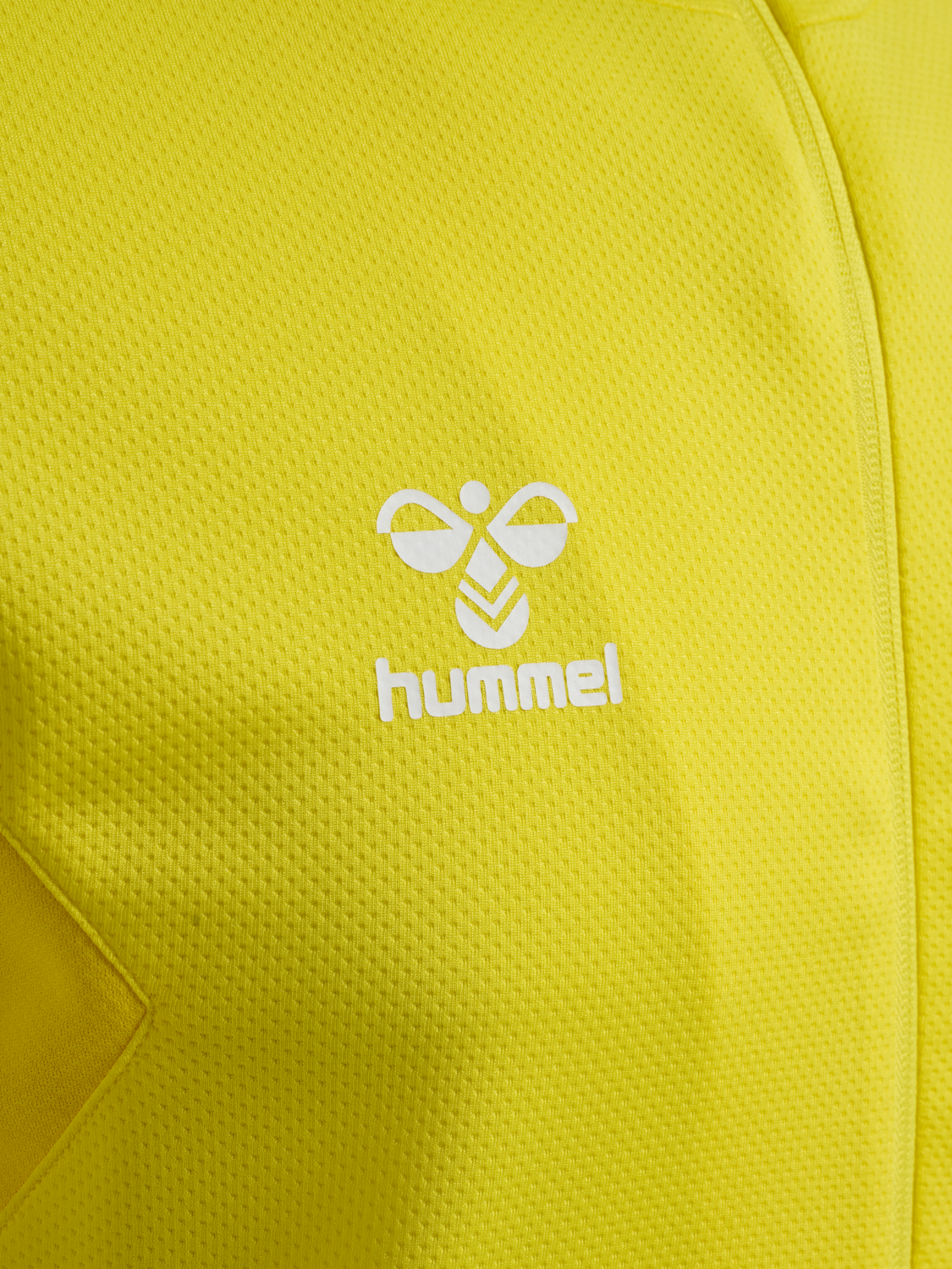 hmlAUTHENTIC PL ZIP HOODIE, BLAZING YELLOW, packshot