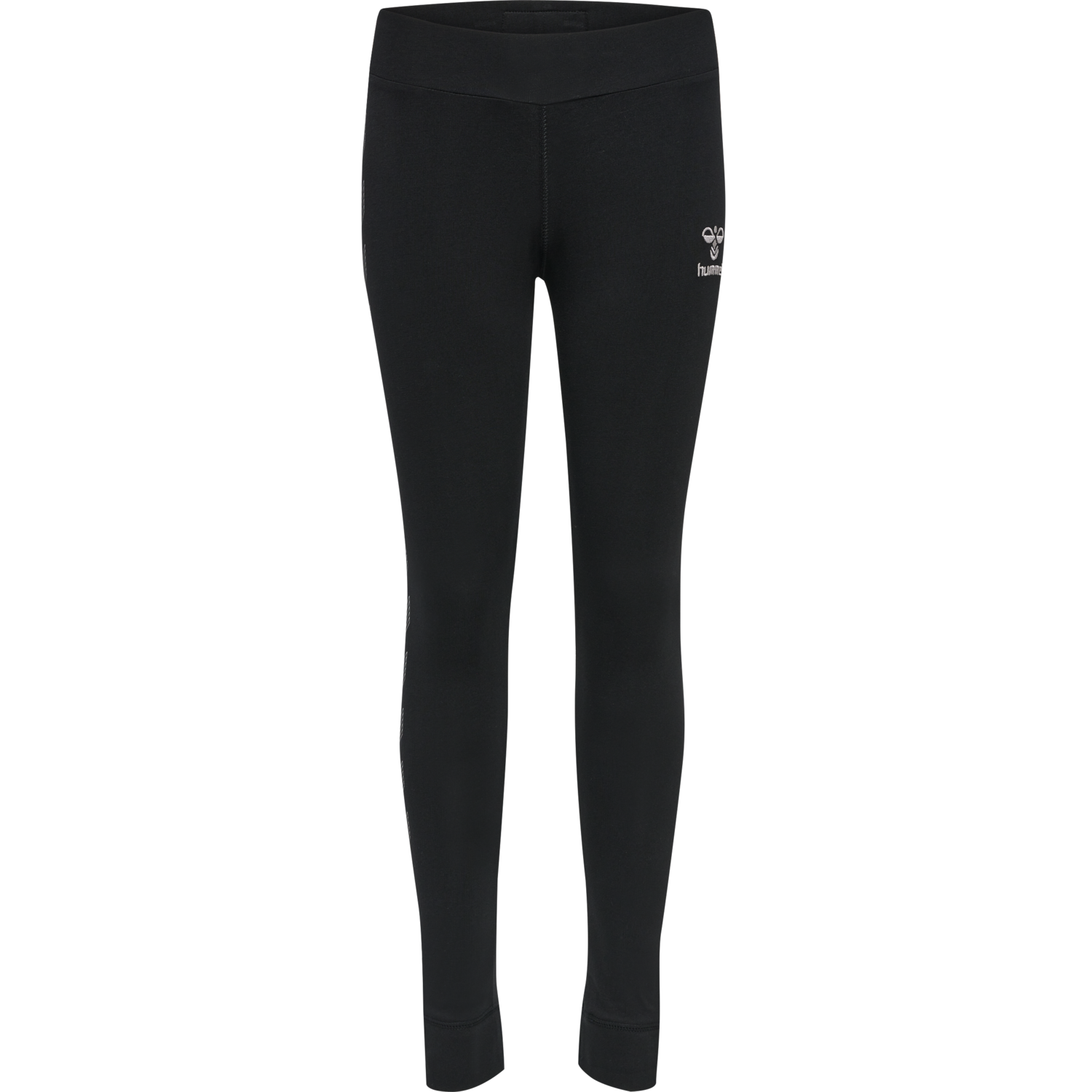 hmlMOVE GRID COTTON TIGHTS KIDS, BLACK, packshot