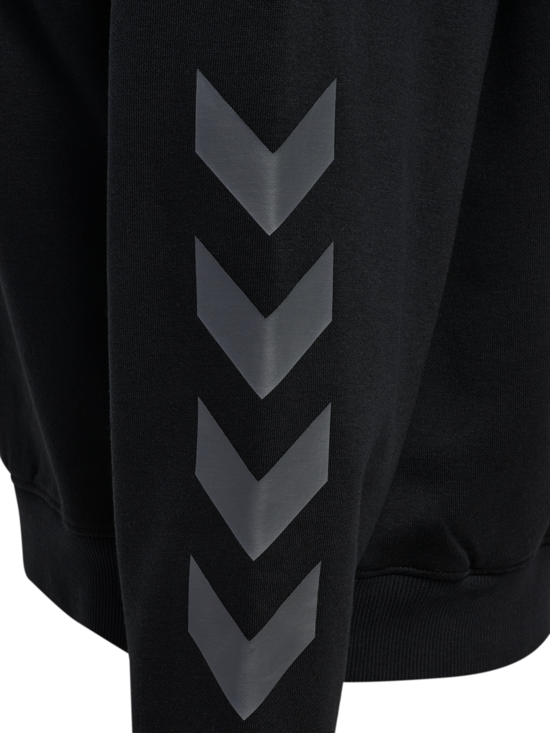 hmlKEEPER CHEVRON W CREWNECK, BLACK, packshot