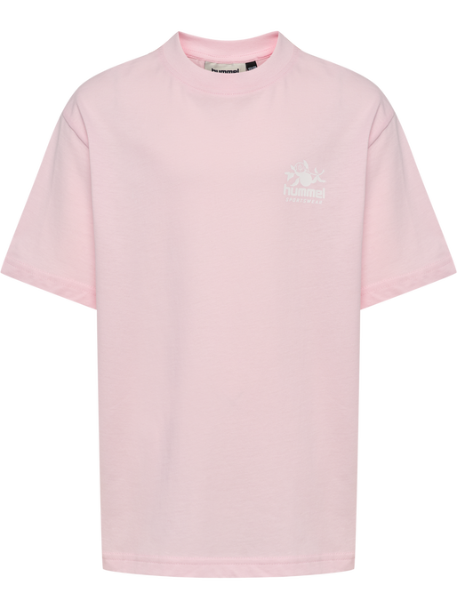 hmlJR LOOSE T-SHIRT S/S STADIUM, PINK-A-BOO, packshot