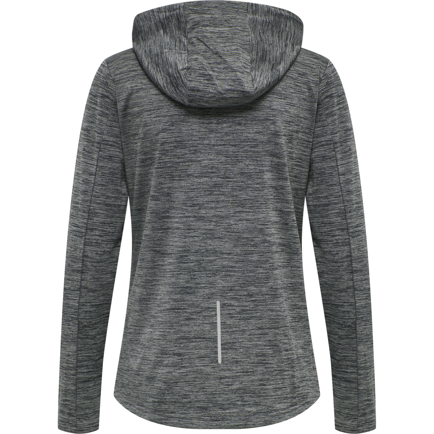 hmlSELBY ZIP HOODIE, DARK GREY MELANGE, packshot