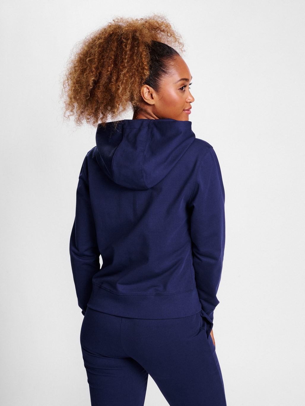 hummel GO 2.0 ZIP HOODIE WOMAN MARINE hummel