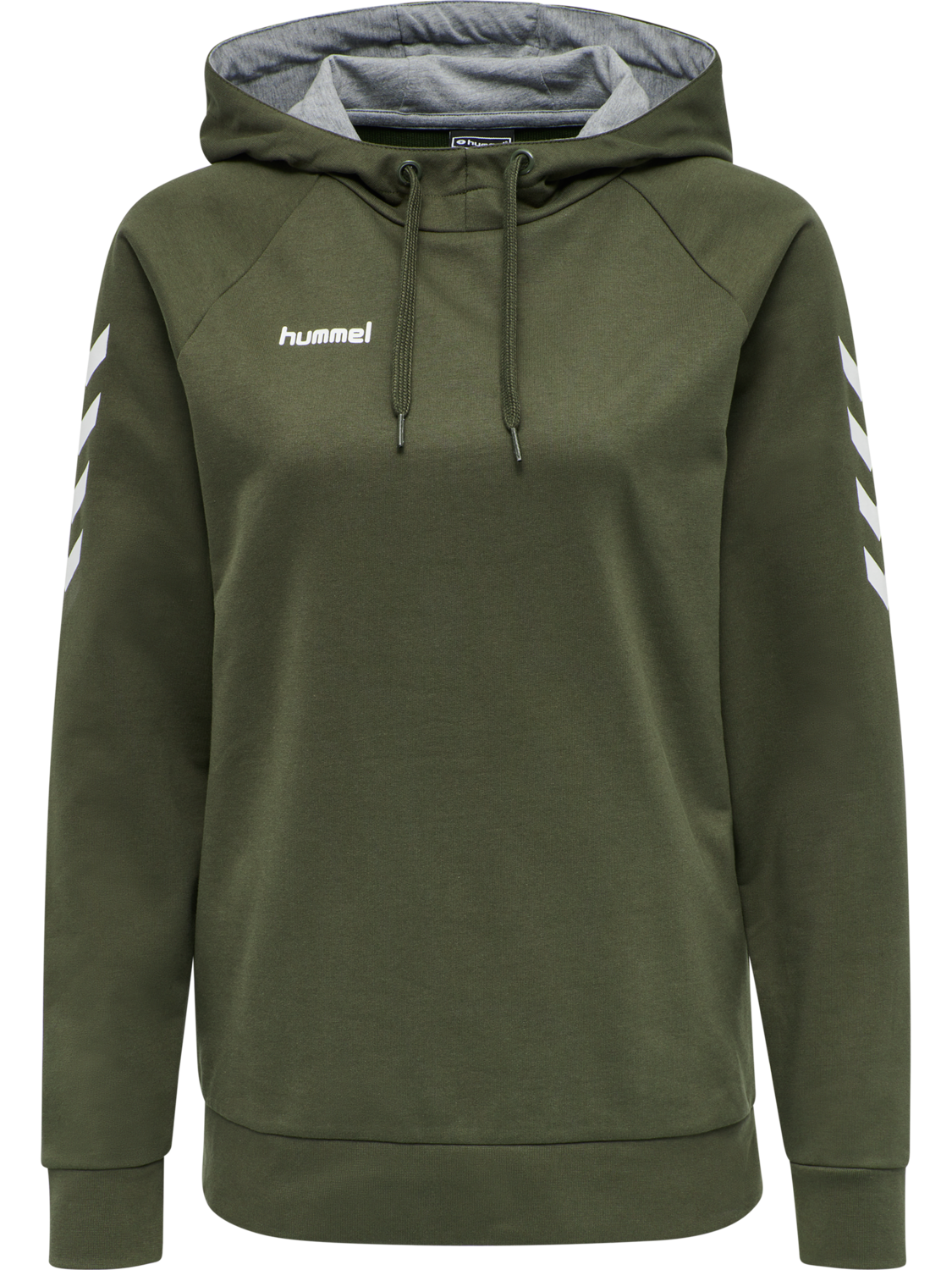 HMLGO COTTON HOODIE WOMAN, GRAPE LEAF, packshot
