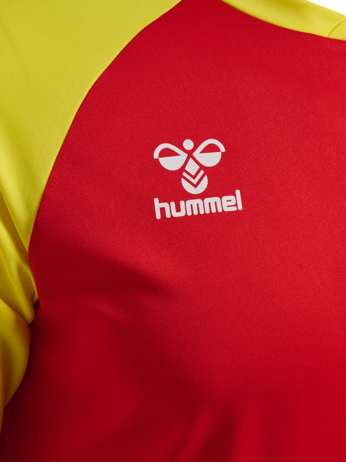 hmlMATCH LEAGUE JERSEY S/S, TRUE RED/BLAZING YELLOW, packshot