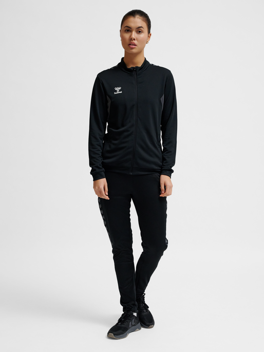 hmlAUTHENTIC PL ZIP JACKET WOMAN, BLACK, model