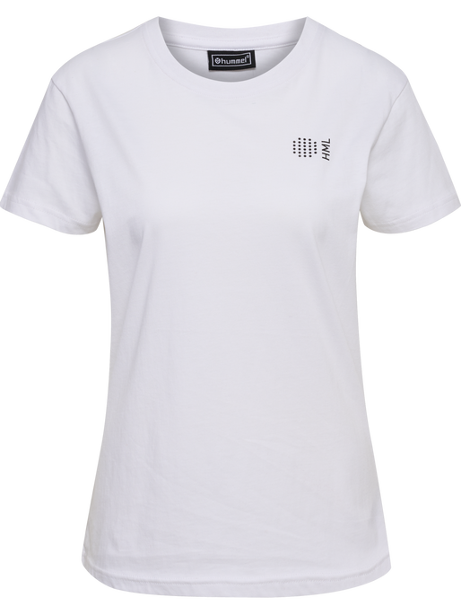 hmlCOURT COTTON T-SHIRT S/S WOMAN, WHITE, packshot