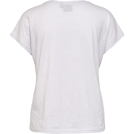 hmlZANDRA T-SHIRT, LIGHT GREY MELANGE, packshot