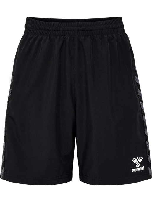 hmlAUTHENTIC WOVEN SHORTS KIDS, BLACK, packshot
