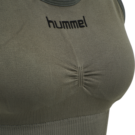 HUMMEL FIRST SEAMLESS BRA WOMAN, GRAPE LEAF, packshot