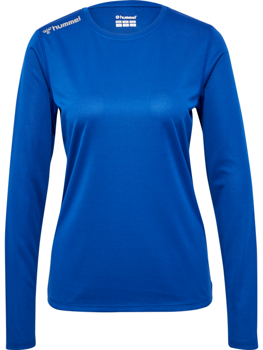 hmlRUN JERSEY L/S WOMAN, TRUE BLUE, packshot